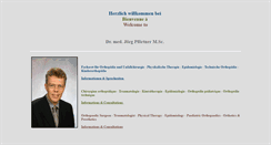 Desktop Screenshot of dr-pfoertner.eu